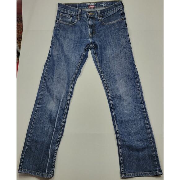 Levi's Denizen 218 Straight Fit Jeans Dark Wash Denim 5 Pocket Men's 30 x 32 - Picture 1 of 7